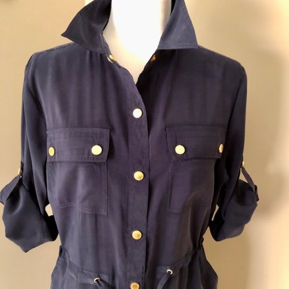 Jones New York Signature Shirt Dress Size 10 - Picture 1 of 9